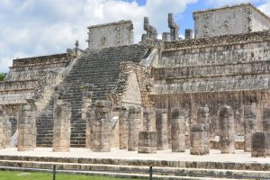 Explore the majestic Temple of Warriors in Chichén Itzá showcasing Mayan architecture.