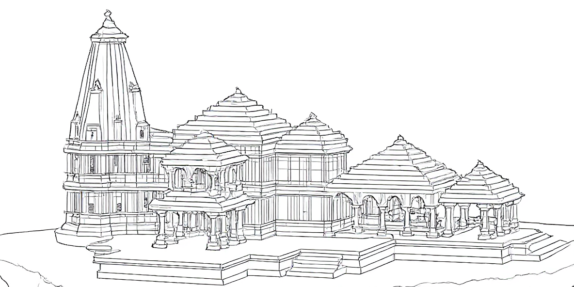 Ram Mandir 3D Model